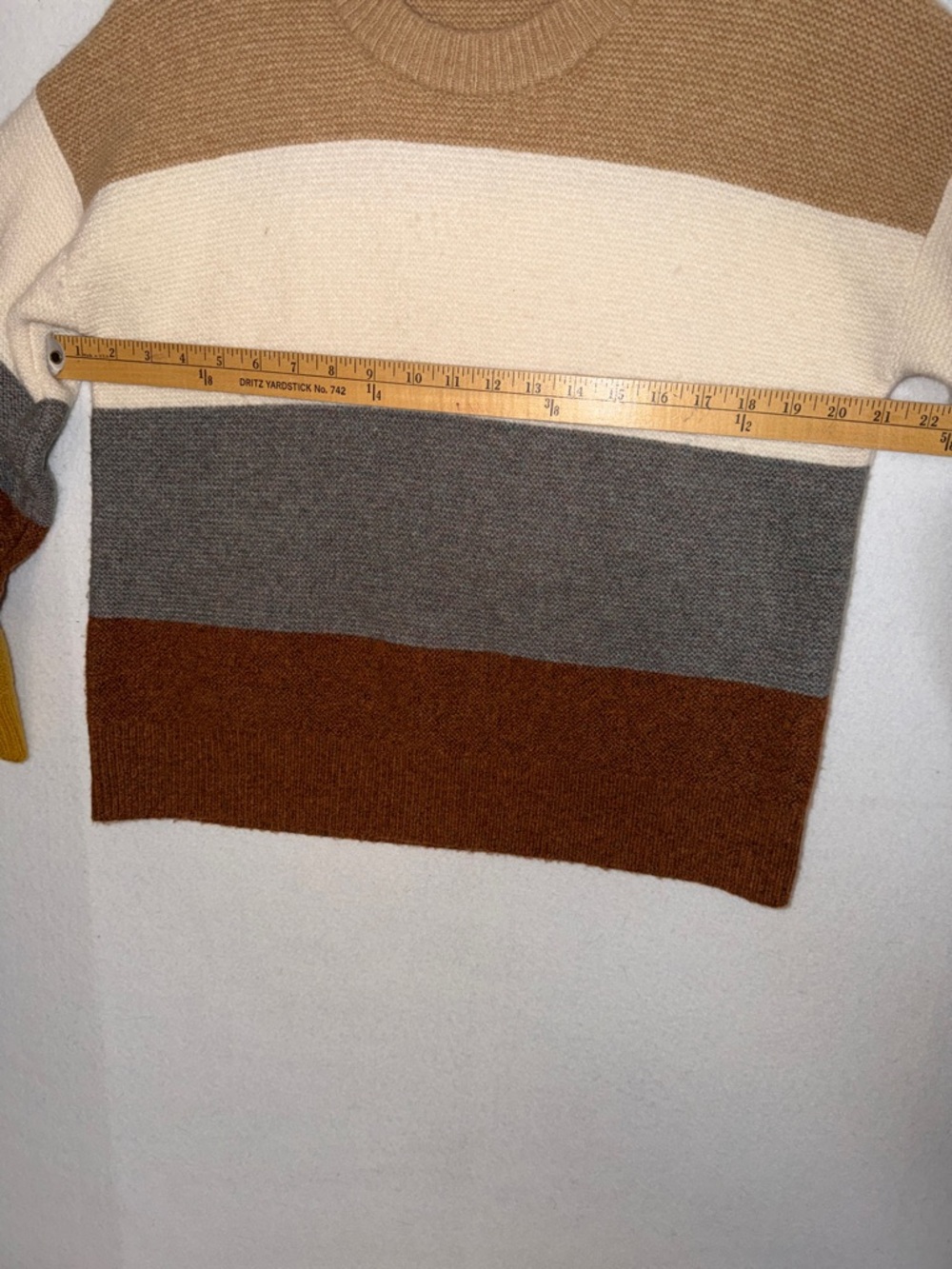 Madewell Color Block Striped Knit Crewneck Sweater - Picture 7 of 9